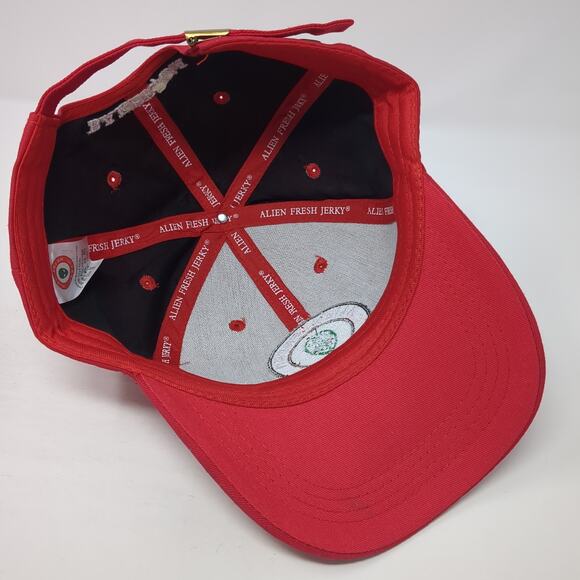 Alien Fresh Jerky Baker CA Baseball Cap Red OS Adjustable Embroidered W/Tags - Picture 7 of 9